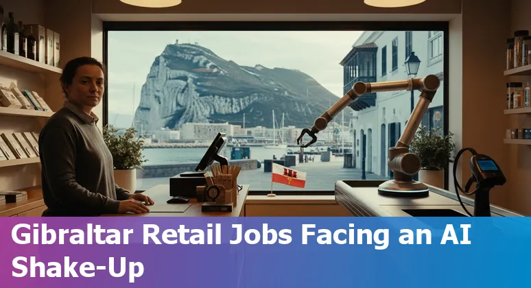 Gibraltar retail staff in a training session learning AI tools, POS systems, and customer service skills