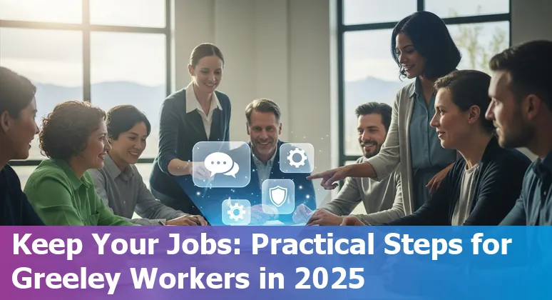 Customer service agent using AI tools in Greeley, Colorado — 2025 scene near 86th Avenue, west Greeley, Colorado, US