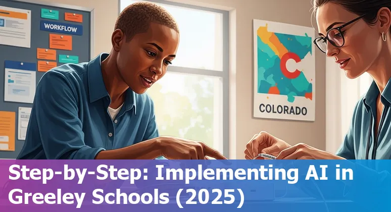 Educators using AI tools in a Greeley, Colorado, US classroom in 2025