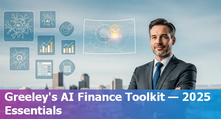 Greeley finance professional reviewing AI-powered finance dashboards and spreadsheets