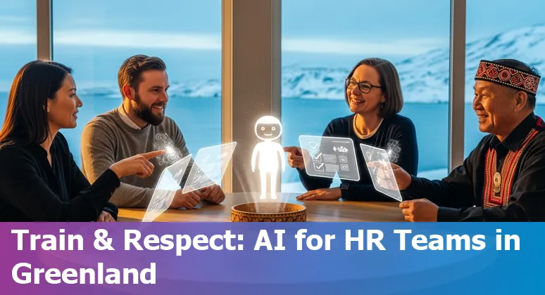HR professional using AI training materials in Nuuk, Greenland, 2025