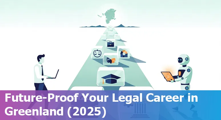 Illustration of AI and lawyers assessing legal tech impact in Greenland, 2025