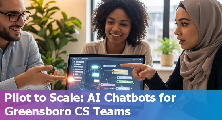 Customer service team using AI tools in Greensboro, North Carolina office, 2025