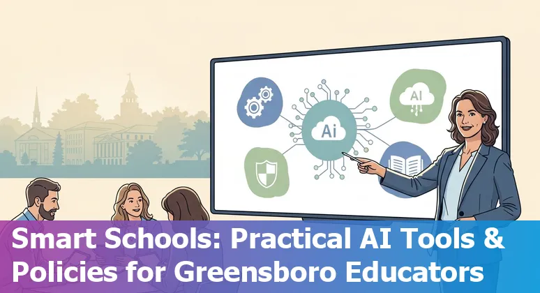 Educators and students exploring AI tools at a 2025 Greensboro, North Carolina workshop