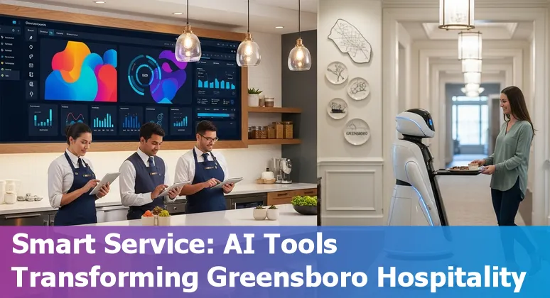 Hotel staff using AI dashboard in Greensboro, North Carolina hotel in 2025