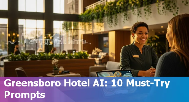 Greensboro hotel staff using AI-powered dashboard to personalize guest stays and optimize operations.