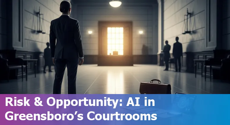 Greensboro, North Carolina lawyer using AI tools on laptop — agentic and generative AI in Greensboro legal practice 2025