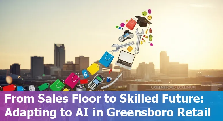 Greensboro retail worker learning AI and robotics skills while store automation runs in the background