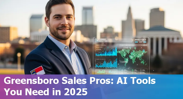 Sales professional using AI laptop at NCACPA conference in Greensboro, North Carolina in 2025