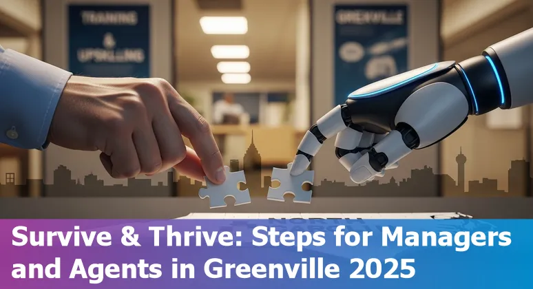 Greenville, North Carolina customer service agent using AI tools in 2025 - hybrid support model and local workforce retraining