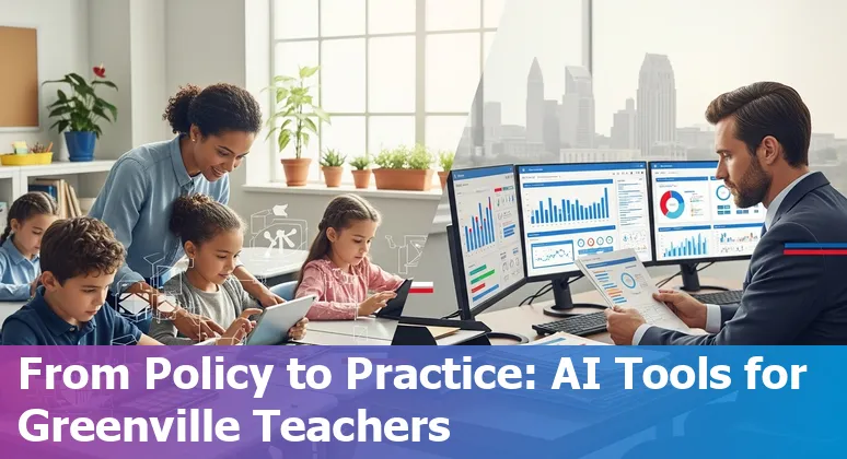 Teachers and students using AI tools in a Greenville, North Carolina classroom, 2025