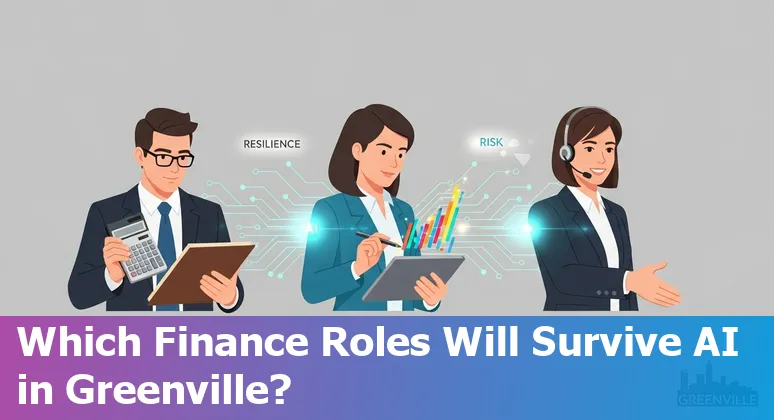 Finance worker using AI tools in Greenville, North Carolina office — automation and upskilling in 2025