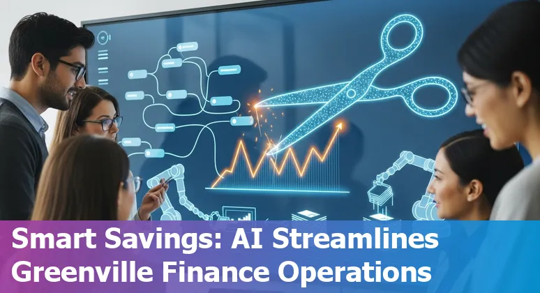 Financial services team in Greenville, North Carolina using AI tools to analyze data and reduce costs.