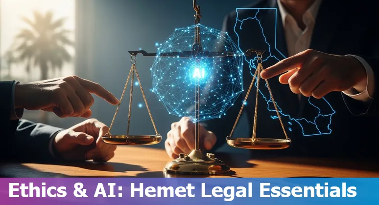 Hemet, California legal professional using AI tools on a laptop — 2025 guide