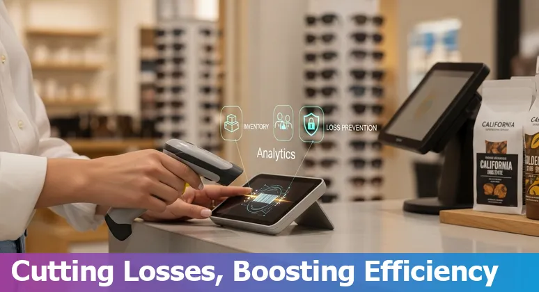 Hemet, California, US retail staff using AI dashboard to optimize inventory and scheduling