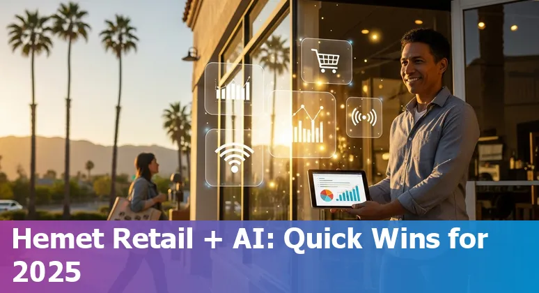 Hemet, California, US retail store using AI tools in 2025 — personalization, inventory, and checkout automation