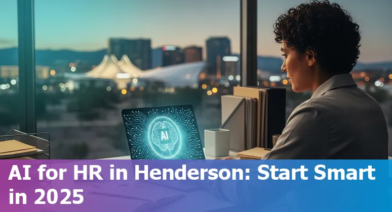 HR professional using AI dashboard in Henderson, Nevada, USA