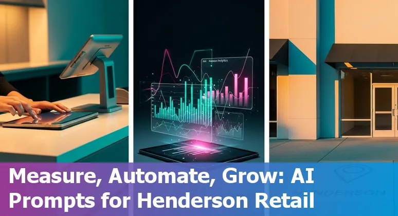 Retail store in Henderson, Nevada with AI icons showing personalization, inventory, and analytics.