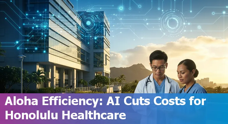 Healthcare professionals using AI tools at a Honolulu, Hawaii, US hospital to improve efficiency and cut costs