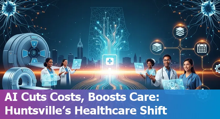 Huntsville, Alabama healthcare team using AI tools for radiology reporting and administrative automation at a local hospital.