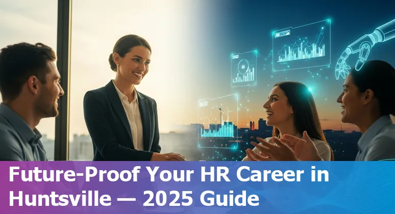 Huntsville, Alabama HR professional using AI tools in an office — AI and HR in Huntsville, AL, USA