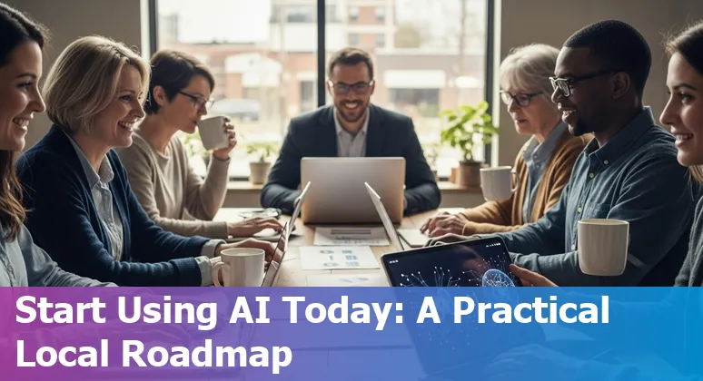 AI-powered retail solutions in Huntsville, Alabama store with Auburn University and Huntsville AI logos