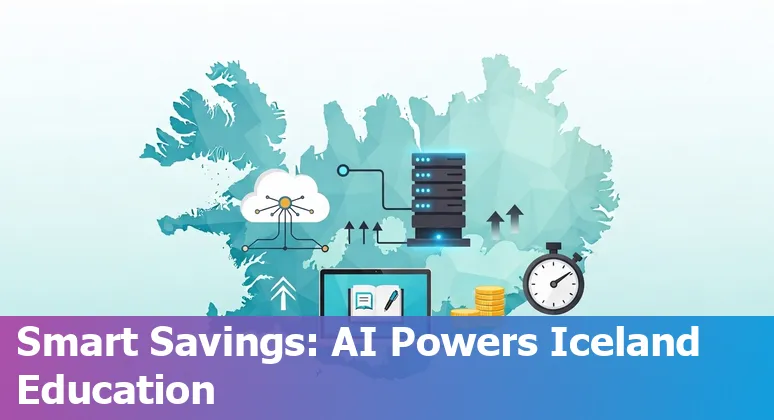 Teachers and students using AI tools in a classroom in Iceland to save time and cut costs