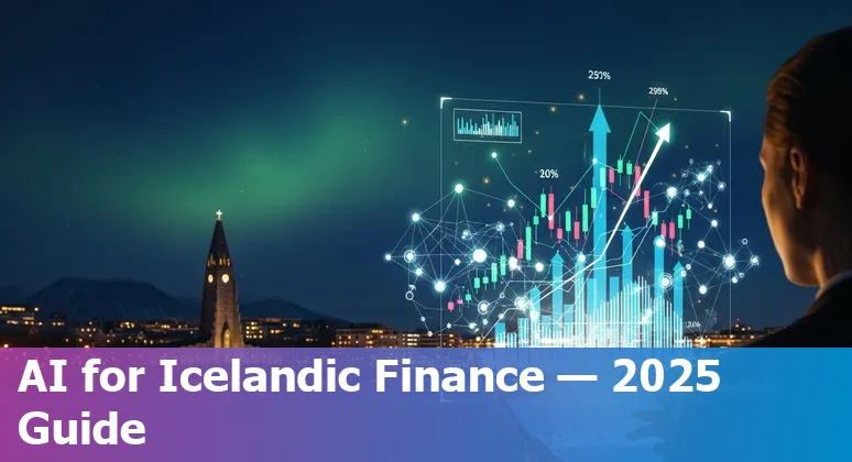 Finance professional using an AI dashboard in Iceland in 2025