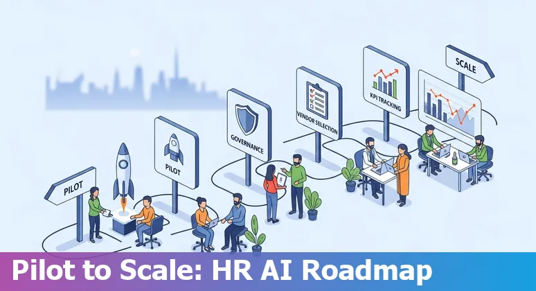 HR professionals using AI tools in an India office, 2025