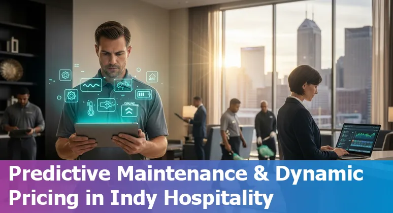Indianapolis, Indiana, US hotel staff using AI dashboard to cut costs and improve efficiency