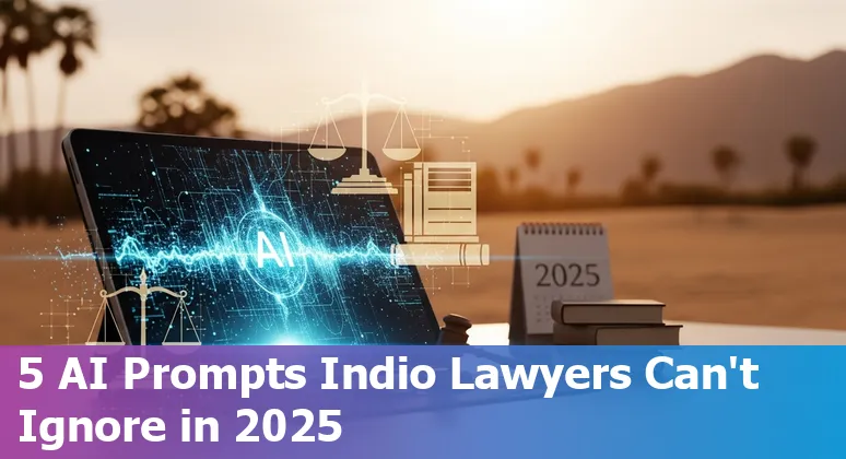 Lawyers in Indio using AI prompts to generate case law summaries and contract redlines with California citations.