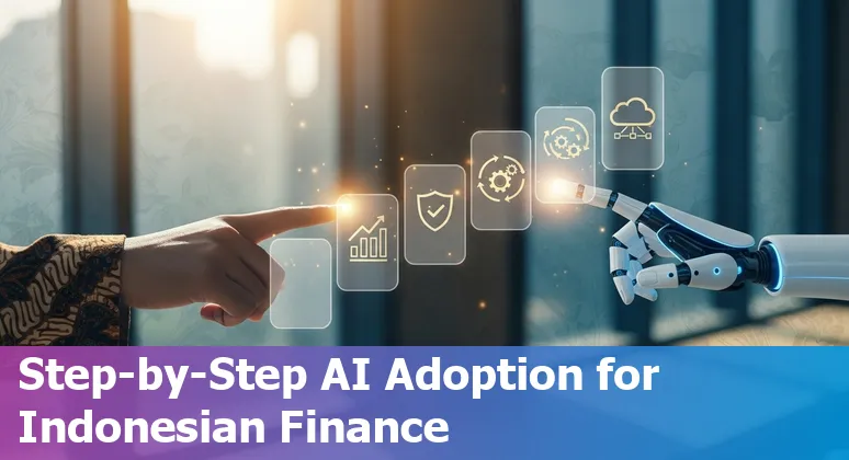 Finance professional using AI dashboards in Jakarta, Indonesia