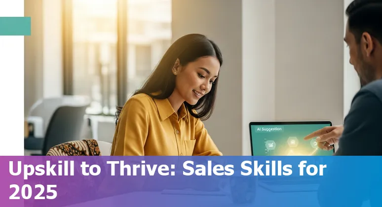 AI-assisted sales team dashboard and Indonesian flag — illustrating AI's impact on sales jobs in Indonesia