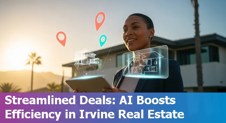Real estate agent using AI tools to optimize listings and operations in Irvine, California