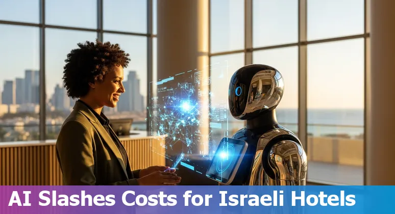 Hotel front desk tablet and AI dashboard used by hospitality teams in Israel
