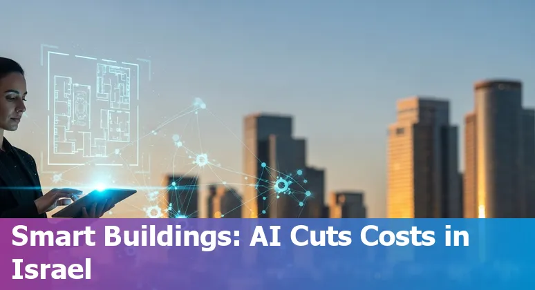 AI real estate dashboard showing building operations and energy data in Israel, IL