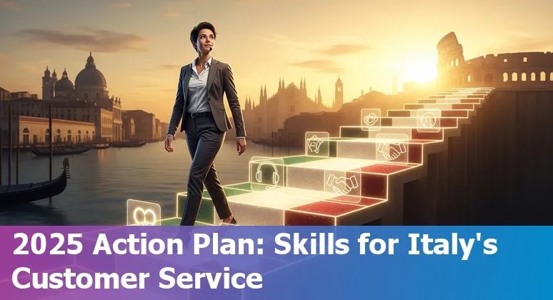 Customer service agent with AI overlay in Italy - Italian call center and AI assistant