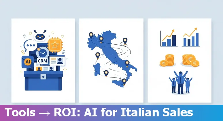 Sales professional using AI dashboard in Italy, 2025