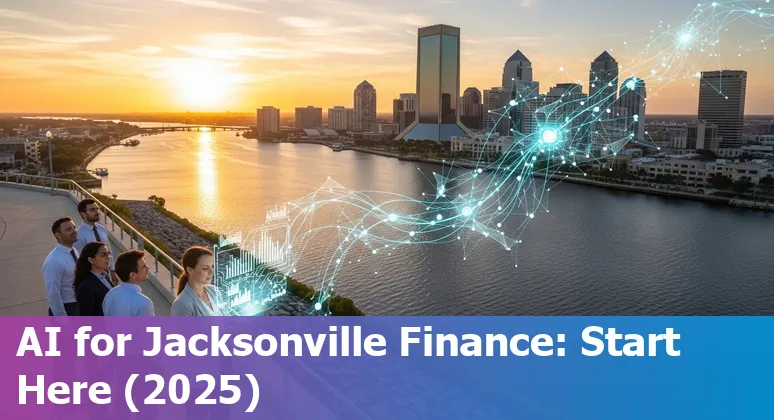 Illustration of AI in financial services with Jacksonville, Florida skyline in 2025