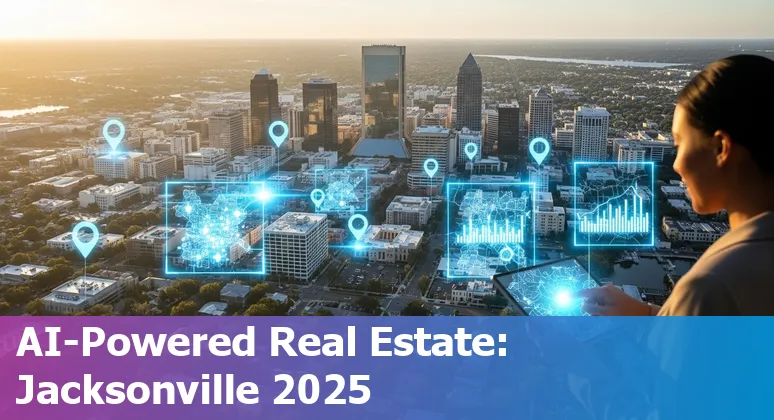 Jacksonville, Florida real estate agent using AI tools in 2025 with virtual staging and market graphs