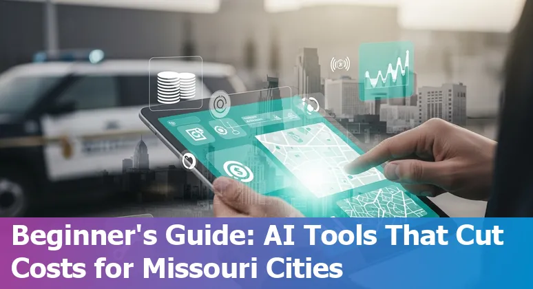AI camera on a Kansas City, Missouri sanitation truck detecting potholes and monitoring recycling to improve efficiency in Missouri.