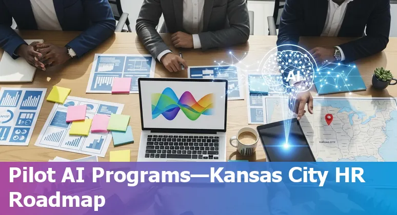 Kansas City, Missouri HR professional using AI tools with skyline in background — 2025 guide
