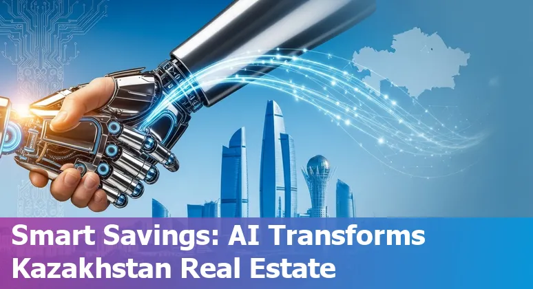 Real estate team reviewing an AI analytics dashboard for property portfolios in Kazakhstan