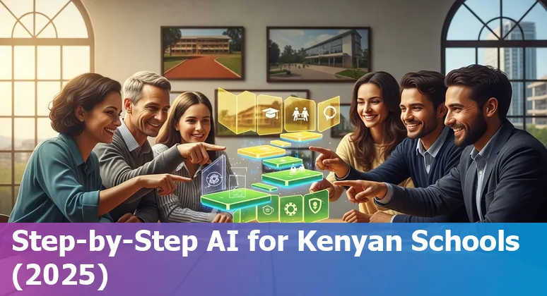 Educators using AI tools in a Kenyan classroom, Kenya 2025