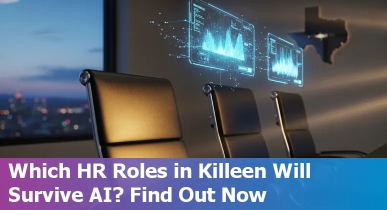 HR professional using AI tools in an office setting in Killeen, Texas, US