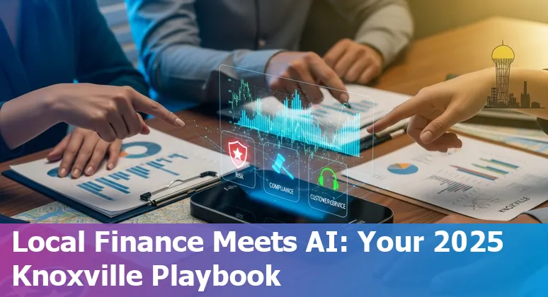 Business team reviewing AI adoption roadmap for financial services in Knoxville, Tennessee in 2025