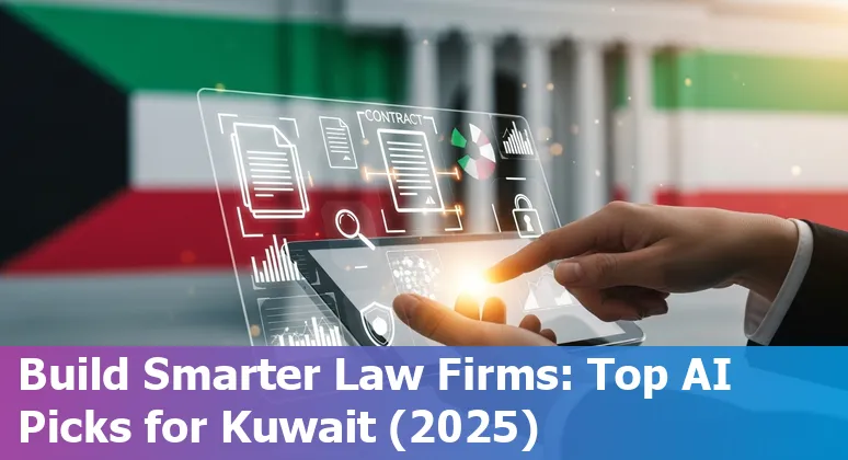 Icons representing top AI legal tools used by Kuwaiti lawyers in 2025