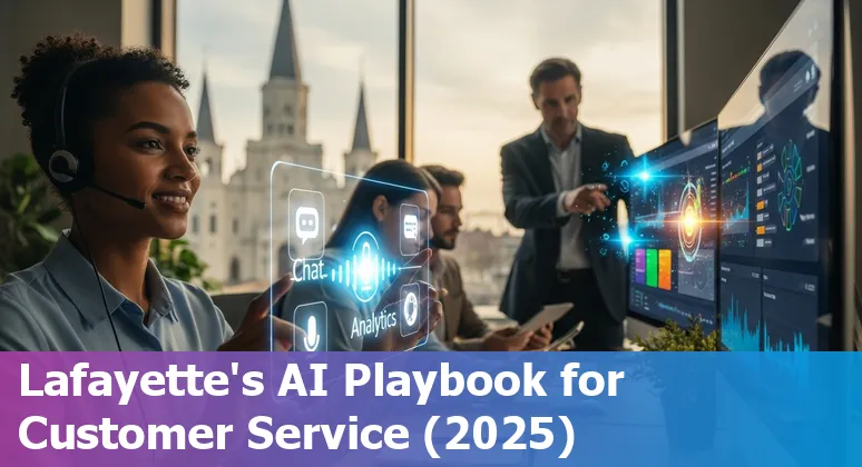 Customer service agent using AI tools in Lafayette, Louisiana in 2025