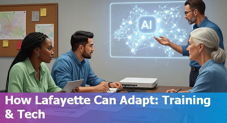 Customer service agents and AI tools in Lafayette, Louisiana contact center working together in 2025 image