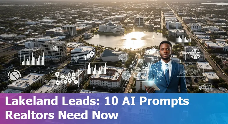 Lakeland Florida neighborhood map overlaid with AI icons and property markers